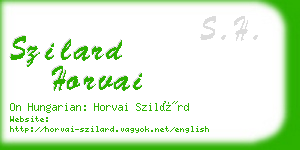 szilard horvai business card